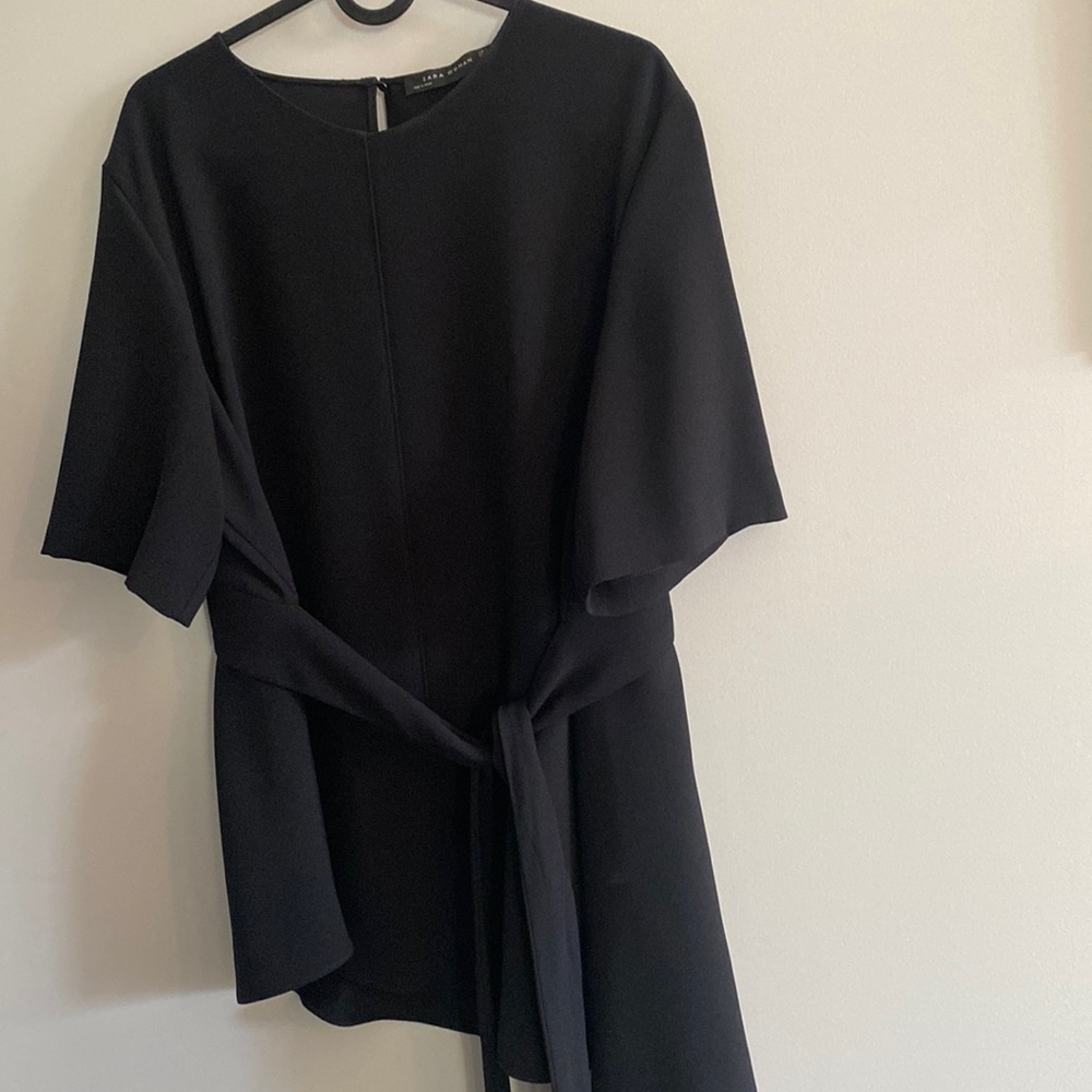 Zara black short sleeve top size XXL